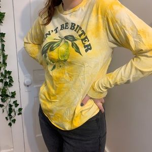 Urban Outfitters “Don’t Be Bitter” Yellow Shirt